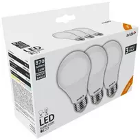 Avide LED lemputės 10W A60 E27 4000K, 3 vnt.