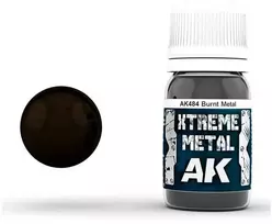 AK Interactive Burnt Metal metaliniai emaliniai dažai 30ml AK484