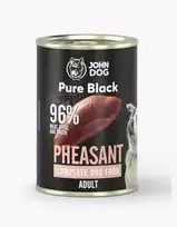 JOHN DOG Pure Juodas Fazanas – drėgnas ėdalas šunims – 400g