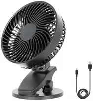 Bikuvalt 6W stalinis ventiliatorius su baterija VIENTO CLIP, juodas, 3 greičių