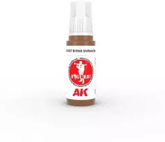 AK Interactive British Uniform Base akriliniai figūrėlių dažai 17 ml 3 kartos