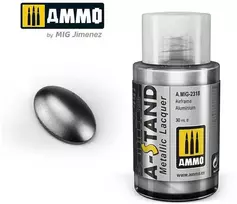 AMMO by MIG Jimenez AMMO MIG A-Stand metaliniai dažai Airframe Aliuminio 30 ml