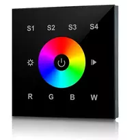 Bikuvalt 1 zonos RGBW LED juostų imtuvų Perfect RF įleidžiamas sieninis reguliavimo pultas LUXSONN LUX-2820B