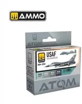 AMMO by MIG Jimenez AMMO ATOM akriliniai dažai USAF pilkiems reaktyviniams lėktuvams 4x20ml