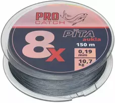 Pintas valas Pro Catch X8 0,19mm 150m pilkas