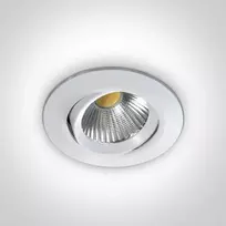 Bikuvalt 12W LED įleidžiamas pakreipiamas šviestuvas, baltas, 3000K, 11112/W/W
