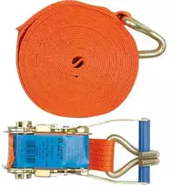 Bikuvalt Bagažo diržas 50 mm x 10 m, tvirtas surišimo diržas, 1600 daN fiksavimo galia, dviejų dalių diržų rinkinys