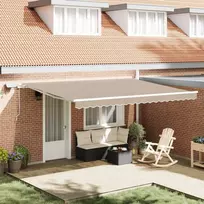 Ištraukiama markizė Smėlio 450 × 350 cm Audinys ir plienas