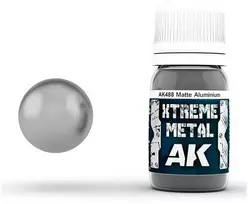 AK Interactive Xtreme Metal matiniai aliuminio emaliniai dažai 30ml