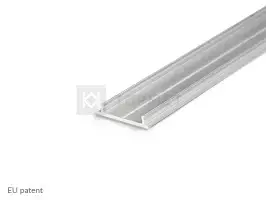 3m LED juostos profilio FIX12, 18mm pločio, neanoduotas aliuminis
