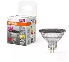 LED lemputė OSRAM SuperStar MR16, GU5.3, 5W, 2700 K, 36°, 345 lm, dimeriuojama, šiltai baltos sp.