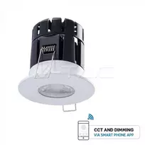 10W LED įleidžiamas šviestuvas V-TAC, IP65, dimeriuojamas, valdomas bluetooth ryšiu