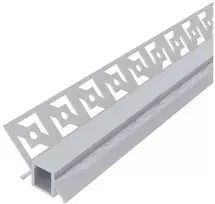 Avide įleidžiamas aliuminio profilis vidiniam kampui 46.8x24mm su matiniu dangteliu, 1m