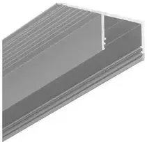 Bikuvalt LED juostos profilis PLANE14 SIDE, anoduoto aliuminio sp., 2m
