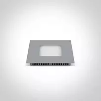 8W LED įleidžiama panelė, pilka, 3000K