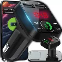 Transmiter „Bluetooth“ automobilio siųstuvas, FM įkroviklis, garso imtuvas, 2x USB, SD, MP3 - E089