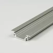 Bikuvalt LED juostos profilis GROOVE10 BC/UX, anoduotas aliuminis, 2m