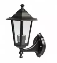 Spector Light Sieninis lauko šviestuvas PP 60W E27 15x20x41cm juodas