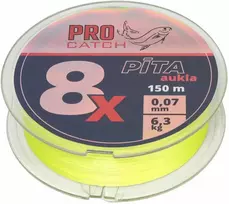 Pintas valas Pro Catch X8 0.07mm 150m geltonas