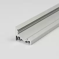 Bikuvalt LED juostos profilis CORNER10 BC/UX, anoduotas aliuminis, 2m