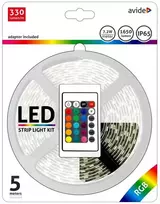 LED juosta Avide RGB 5050 su pultu IP65, 5m