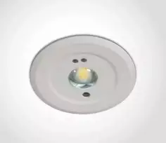 Bikuvalt 1,5W LED įleidžiamas avarinis šviestuvas, baltas, avariniu režimu gali veikti iki 3h, 89002B