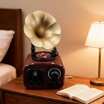 Phonograph Music Box Antique Decorative Decoration Record Player Gramophone Art for juoda
