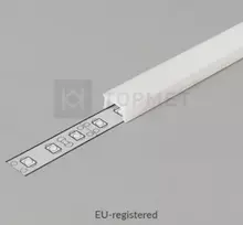 Bikuvalt 3m LED juostos profilio dangtelis C4, baltas (opal)