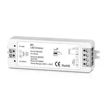 Bikuvalt 192W 1 kanalo vienspalvių LED juostų valdiklis LUXSONN, 8A, PUSH-DIM, 5-36V