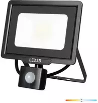 Bikuvalt 30W LED prožektorius MHC, juodas, 4000K, su judesio davikliu