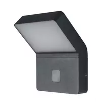 Bikuvalt 11,5W LED sieninis šviestuvas ENDURA STYLE WALL WIDE, su judesio davikliu, tamsiai pilkas, 3000K