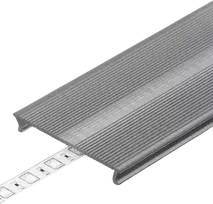 Bikuvalt LED juostos profilio dangtelis C10 CLICK WIDE, skaidrus, 3m