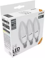 Avide LED lemputės 5W E14 4000K 3vnt