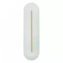 14W LED sieninis šviestuvas, baltos/žalvario sp., 3000K, dimeriuojamas, 2546