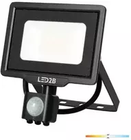 Bikuvalt 20W LED prožektorius MHC, juodas, 4000K, su judesio davikliu