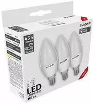Avide LED lemputės 5W E14 3000K 3vnt