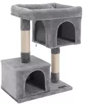Songmics Kačių medis 60x40x79,6 cm pilkos spalvos audinys