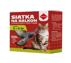 Balandžių atbaidymo tinklo komplektas balkonui 3 × 2 m