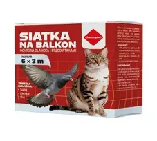 Balandžių atbaidymo tinklo komplektas balkonui 6 × 3 m