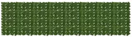 Balkono ekranas su lapais Žalia 400 x 100 cm
