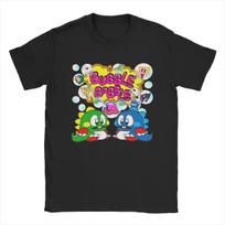 Bubble Bobble Game T-Shirt for Men Casual Cotton Tee Shirt Crew Neck Short Sleeve T Shirt Plus  Tops#Color S juoda