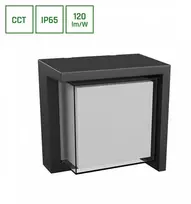 Spectrum Sieninis lauko šviestuvas 10W, LED, CCT, 1200lm, IP65