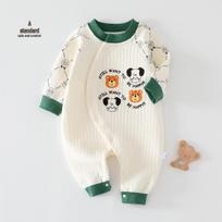 Warm Quilted Baby Onesie for 6-12 Months, Autumn & Winter Style Size 80