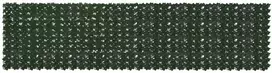 Balkono ekranas su lapais Tamsiai žalia 400 x 100 cm