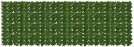 Balkono ekranas su lapais Žalia 300 x 100 cm