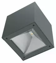 Sieninis LED lauko šviestuvas CUBE, įkraunamas saulės energija, 0.9 W