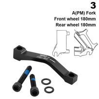 Ultralight Disc Brake Caliper Mount Adapter Multicolor Aluminum Alloy a/B Pillar Adaptor Bracket with Bolts Mountain Bike