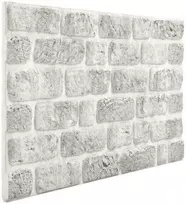 Sienų plokštės 10 pcs Šviesiai pilka 100 x 50 cm EPS putos