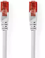 Nedis CAT6-Netzwerkkabel - RJ45 Stecker | 3.00 m | baltas U/UTP | Rund | PVC | Label