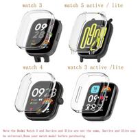 Full Cover For Redmi Watch 3/5 Active 3/5 Lite SmartWatch TPU Screen Protector Case Protective Shell for Xiaomi Redmi Watch 4 3 For Watch 3 Lite